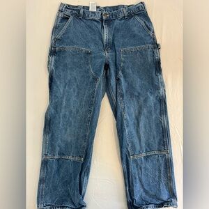 Carhartt Work Jeans Relaxed Utility Loose Original Fit Blue 38/30